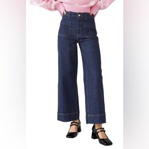 NWOT Other stories patch pocket wide leg jeans 2